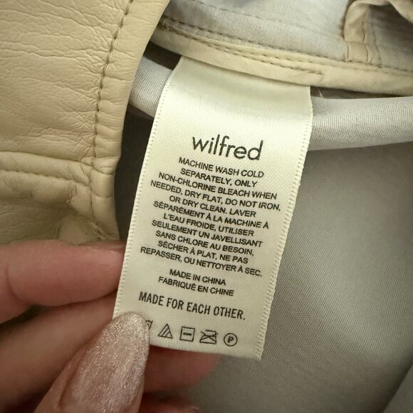 ARITZIA Wilfred Ganna Vegan Leather Shirt Jacket - Size M - Picture 6 of 6